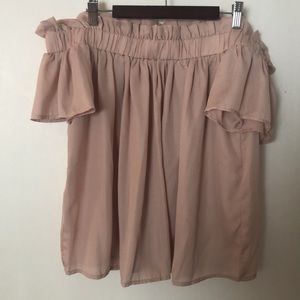 EUC Blush Pink Lucca Off the Shoulder Top